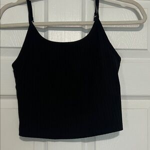 Old Navy Black Ribbed cropped Camisole